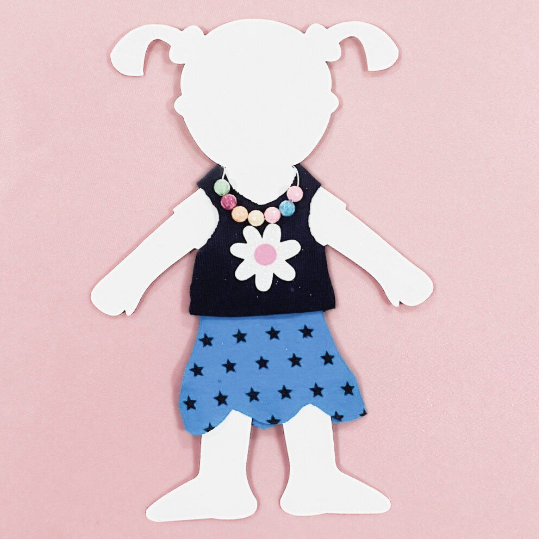 Finished project made with the MINIANI My first fashion kit