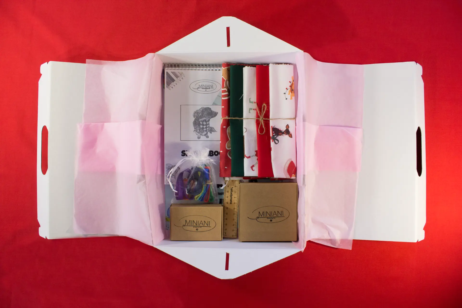 MINIANI Christmas special: Dogs Neckwear Kit DIY kit box